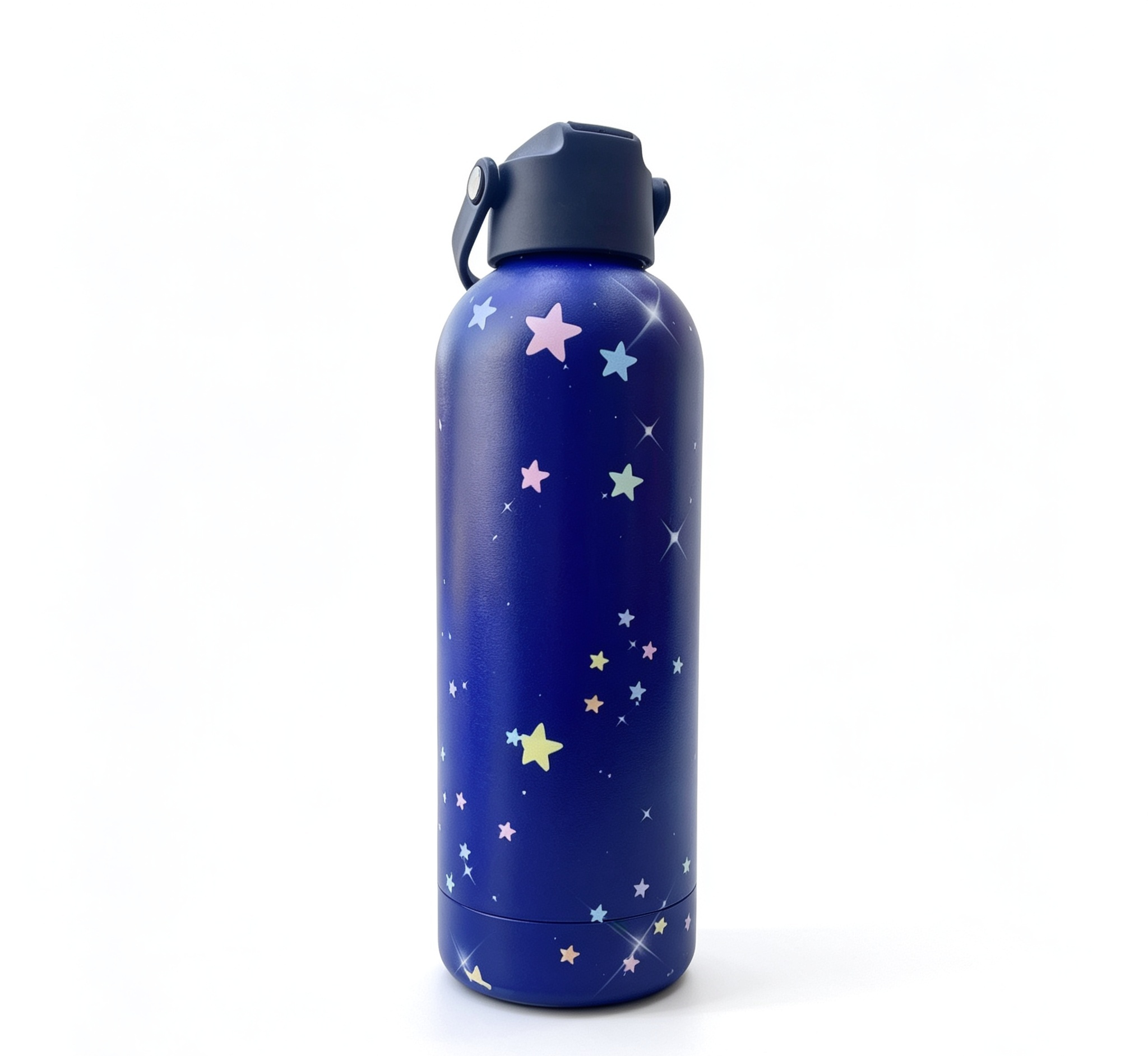 KidoSip Space Explorer 500ml Stainless Steel Insulated Water Bottle – Astronaut Galaxy Blue Design