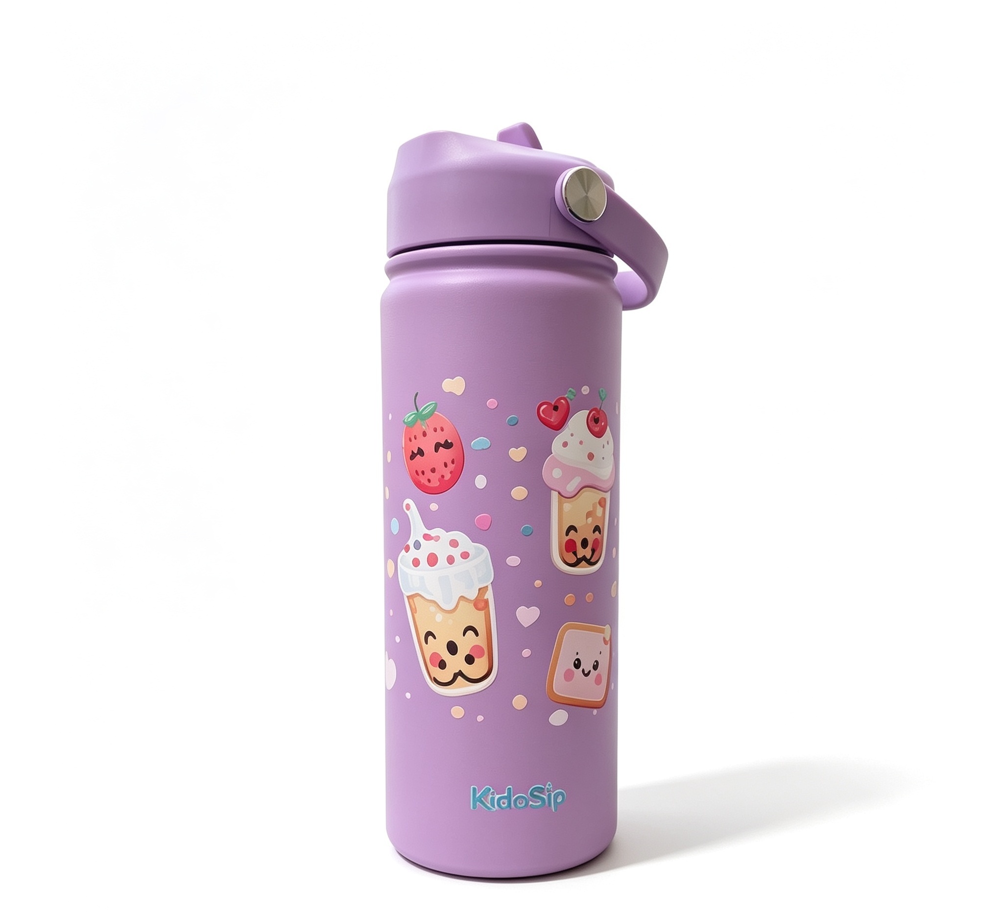 KidoSip Sweet Treats Kids stainless steel water water bottle – Sip Your Way to Dessert Dreams!