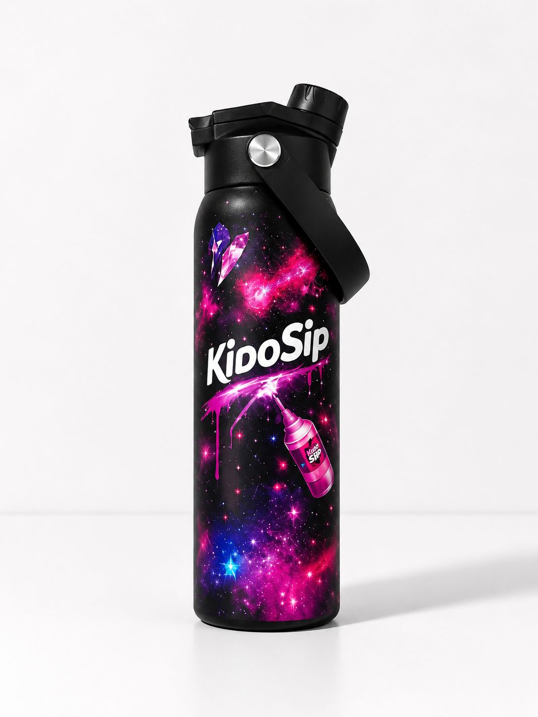 Starlight Pink | Pulse Series | KidoSip Insulated Water Bottle – Premium Stainless Steel