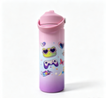KidoSip 18oz Kids Water Bottle | Cute Frog Gamer (Pink & Purple)