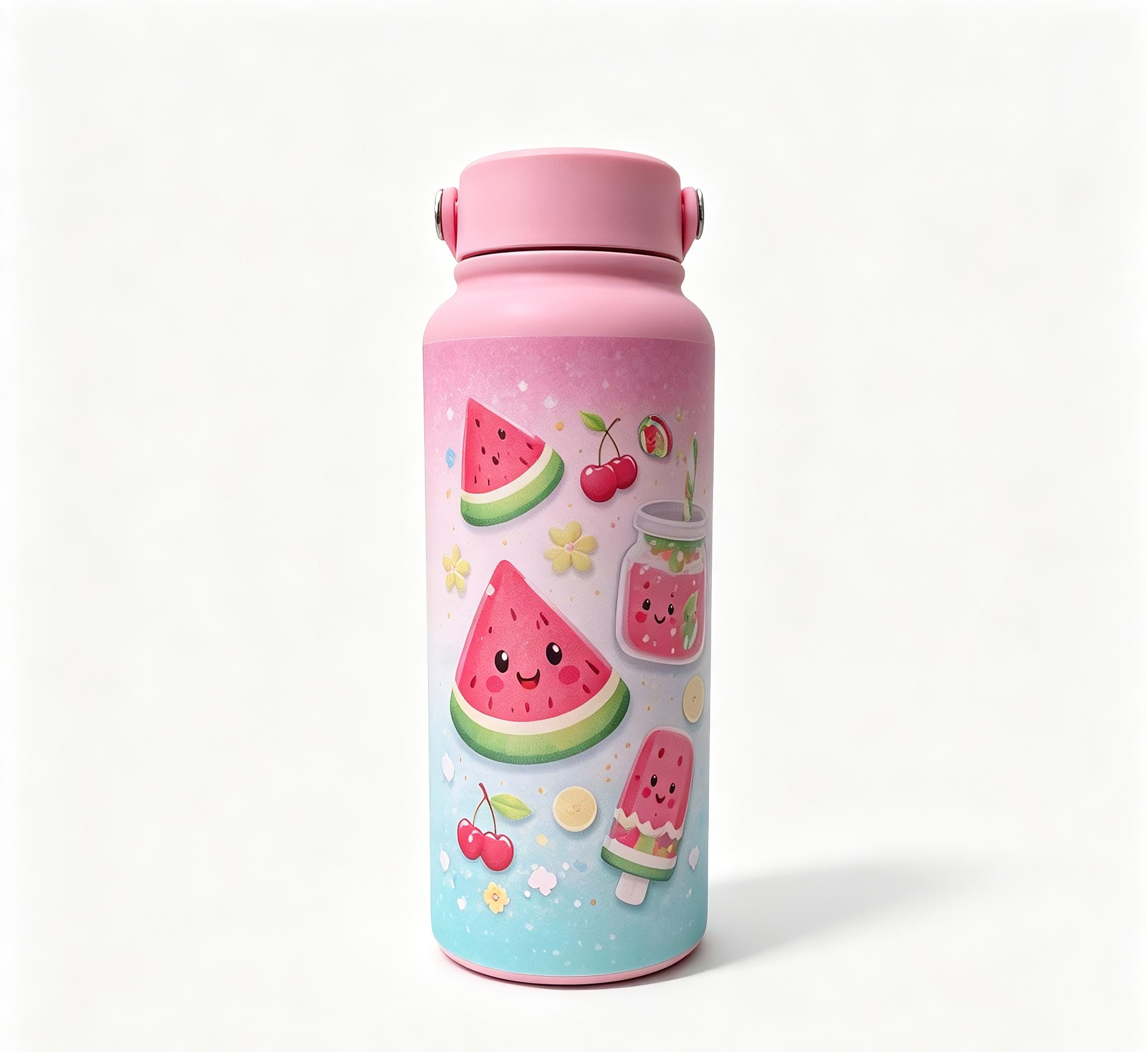 Watermelon Design, KidoSip Stainless Steel Water Bottle, Insulated Leak Proof Water Bottle
