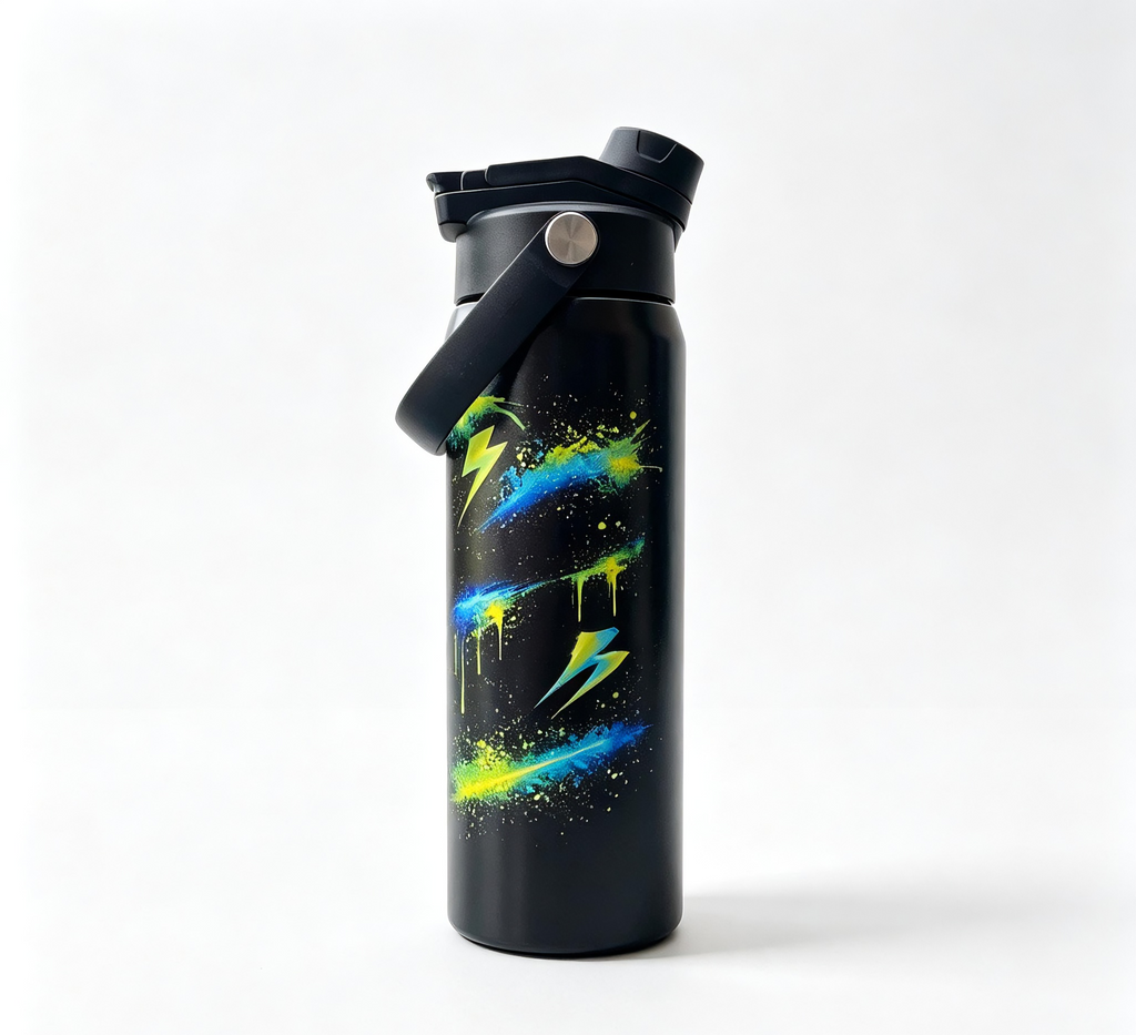 KidoSip 24oz Kids Stainless Steel Water Bottle – Cyber Lime