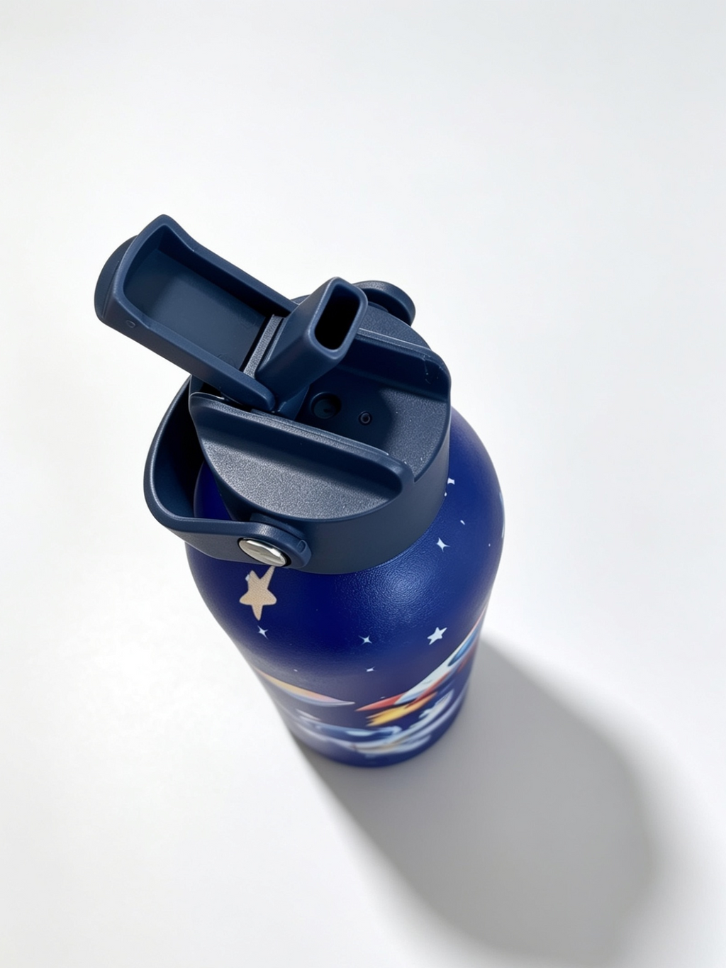 KidoSip 500ml Kids Water Bottle | Space Explorer (Galaxy Blue)