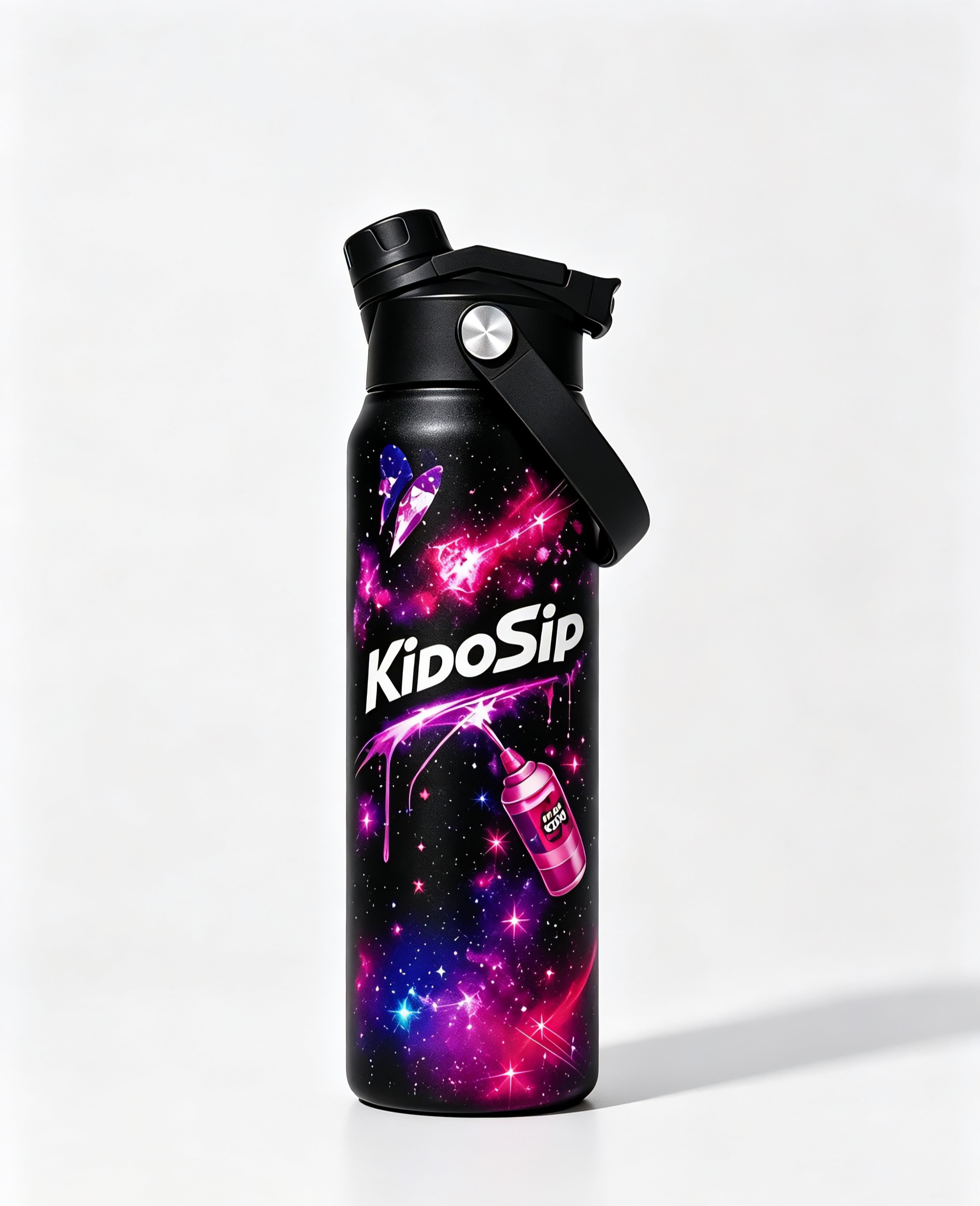 Starlight Pink, Pulse Series, KidoSip Kids Stainless Steel Water Bottle Insulated Leak Proof water Bottle,24oz
